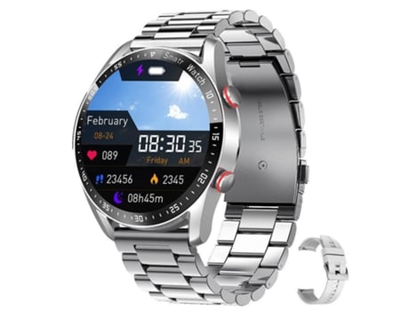 Smart Watch Bluetooth Llamada 1.3 Pulgadas Hombres/Mujeres Monitoreo De Salud - Plata CHRONUS