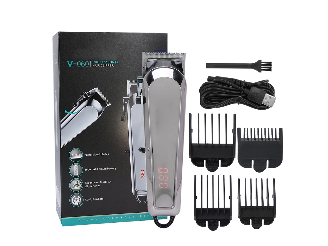 Recortadora De Pelo Profesional Para Barbería Y Salón, Recortadora De Barba Inalámbrica Recargable Para Hombres