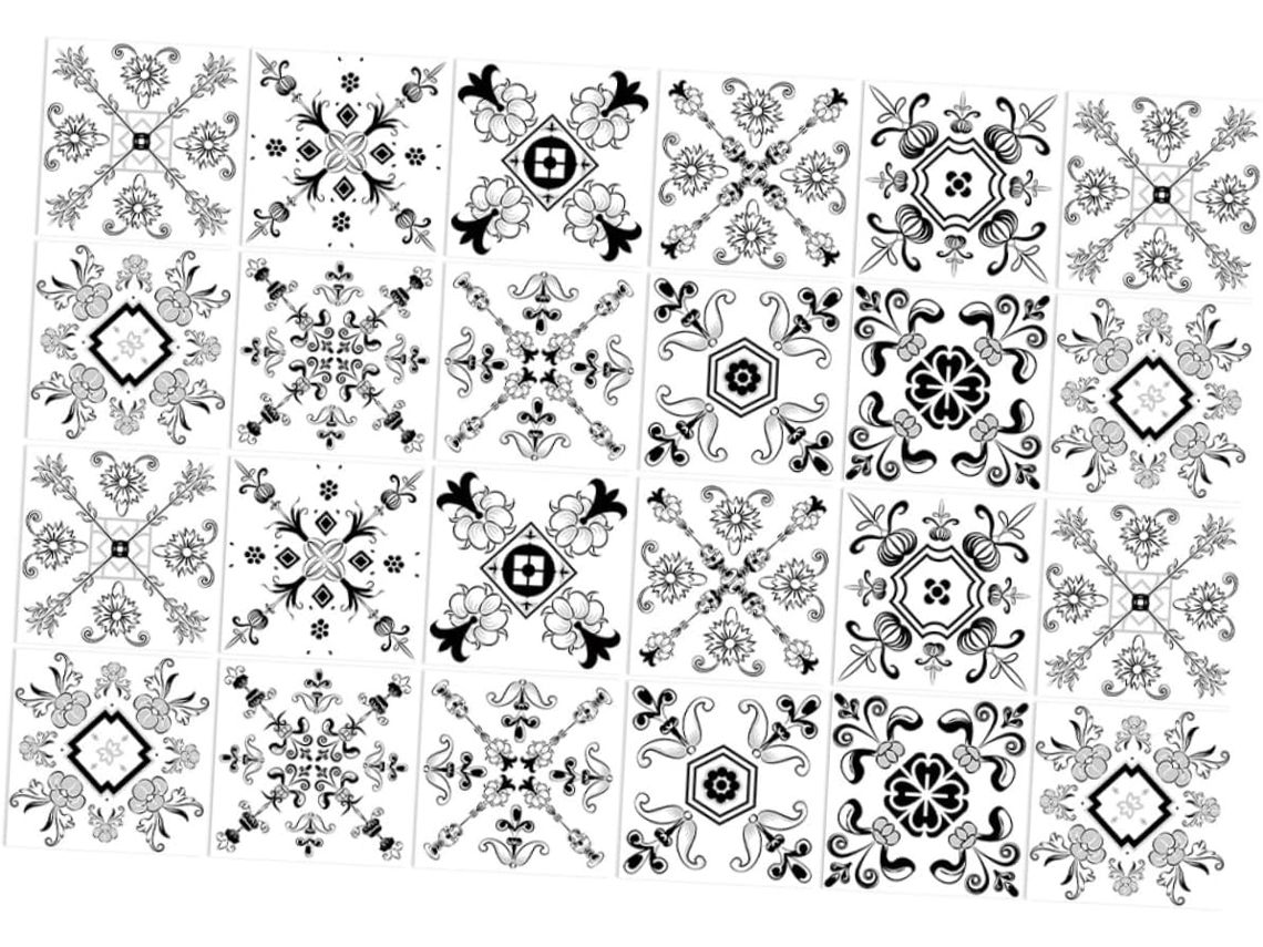 48 Pegatinas Autoadhesivas Para Azulejos, Ideales Para La Decoración De Cocinas Y Baños.