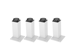 4 Patas Cuadradas Ajustables De Aleación De Aluminio Para Muebles, Ideales Para Armarios Y Sofás (120 Mm).