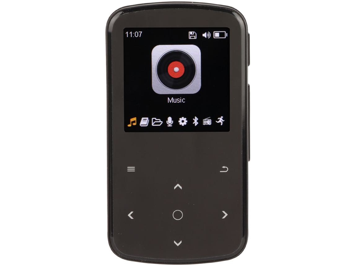 Reproductor MP3 Bluetooth YIZHOOD MP07 1.54Inch Smart Touch Control 64G TF Card (Negro)