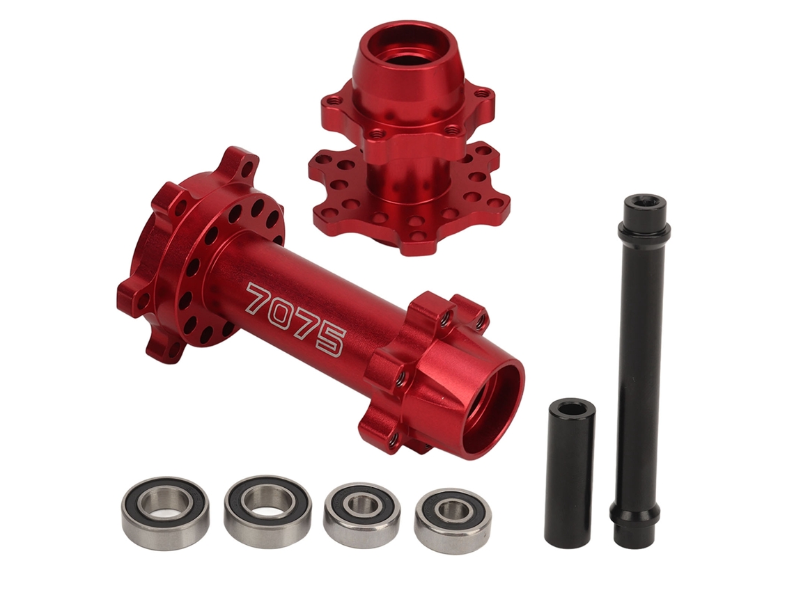 Mali parafusos Hexagonais de Roda de Moto Rc de Alumínio Dianteiro Traseiro para Losi 1/4 Promoto Mx Vermelho