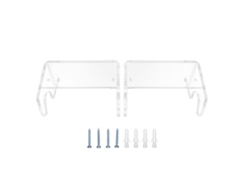 2 Soportes De Pared Para Longboard/monopatín En Acrílico Transparente Para Dormitorio Y Sala De Estar.