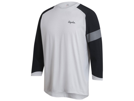 Jerseys RAPHA Trail 3/4 Manga Jersey Branco M Homem