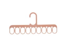 Organizador De Armario Multifuncional Con Percha Y 9 Agujeros Para Calcetines, Bufandas Y Pantalones - Naranja