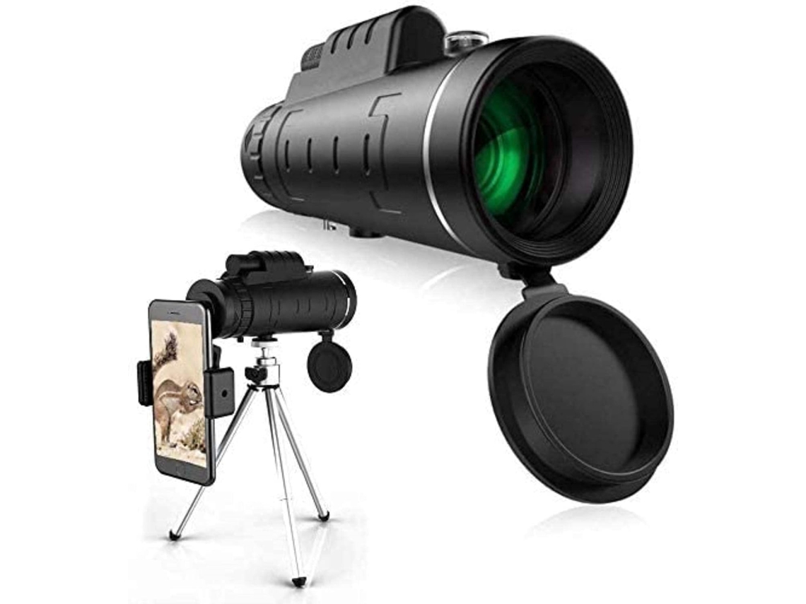 Monocular De Alta Potencia 40x60 Con Soporte Para Smartphone Y Trípode (negro)
