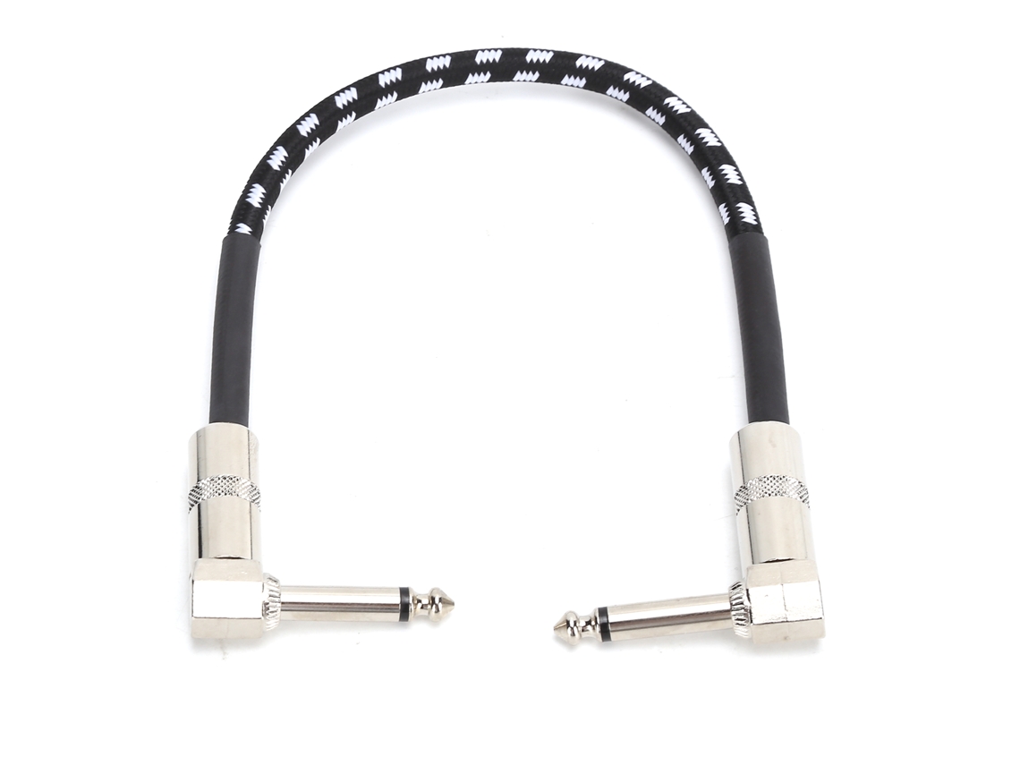 Cable Con Conector Doble Macho De 6,35 Mm Para Instrumentos Musicales, Guitarra Eléctrica, Bajo, 15 Cm Jd6225