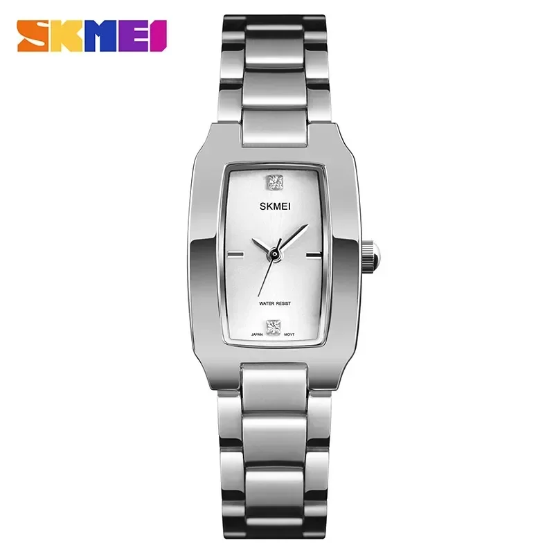 Reloj De Cuarzo Para Mujer (plateado), Reloj Ultrafino De Moda, Reloj Impermeable Con Diamantes De Imitación Para Mujer.