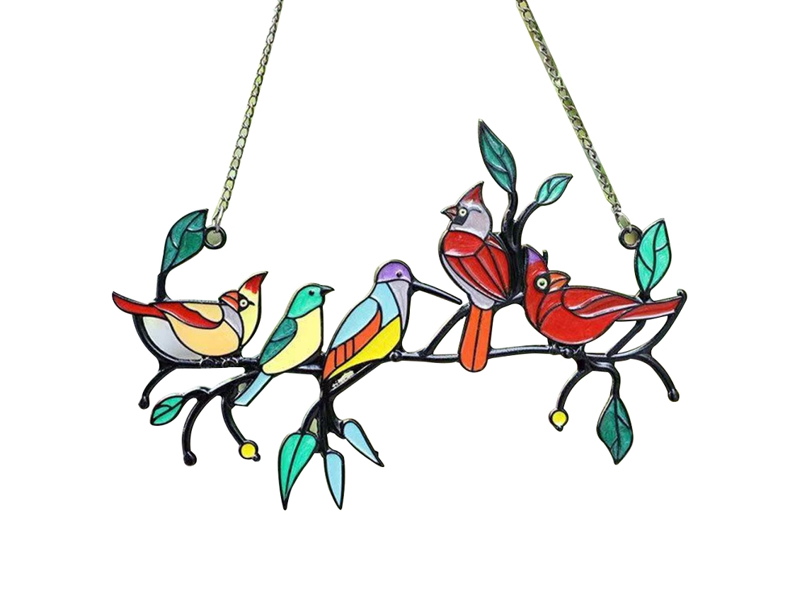 Colgante Cardenal para Ventana, Decoración para el Día de la Madre KOFIHETY