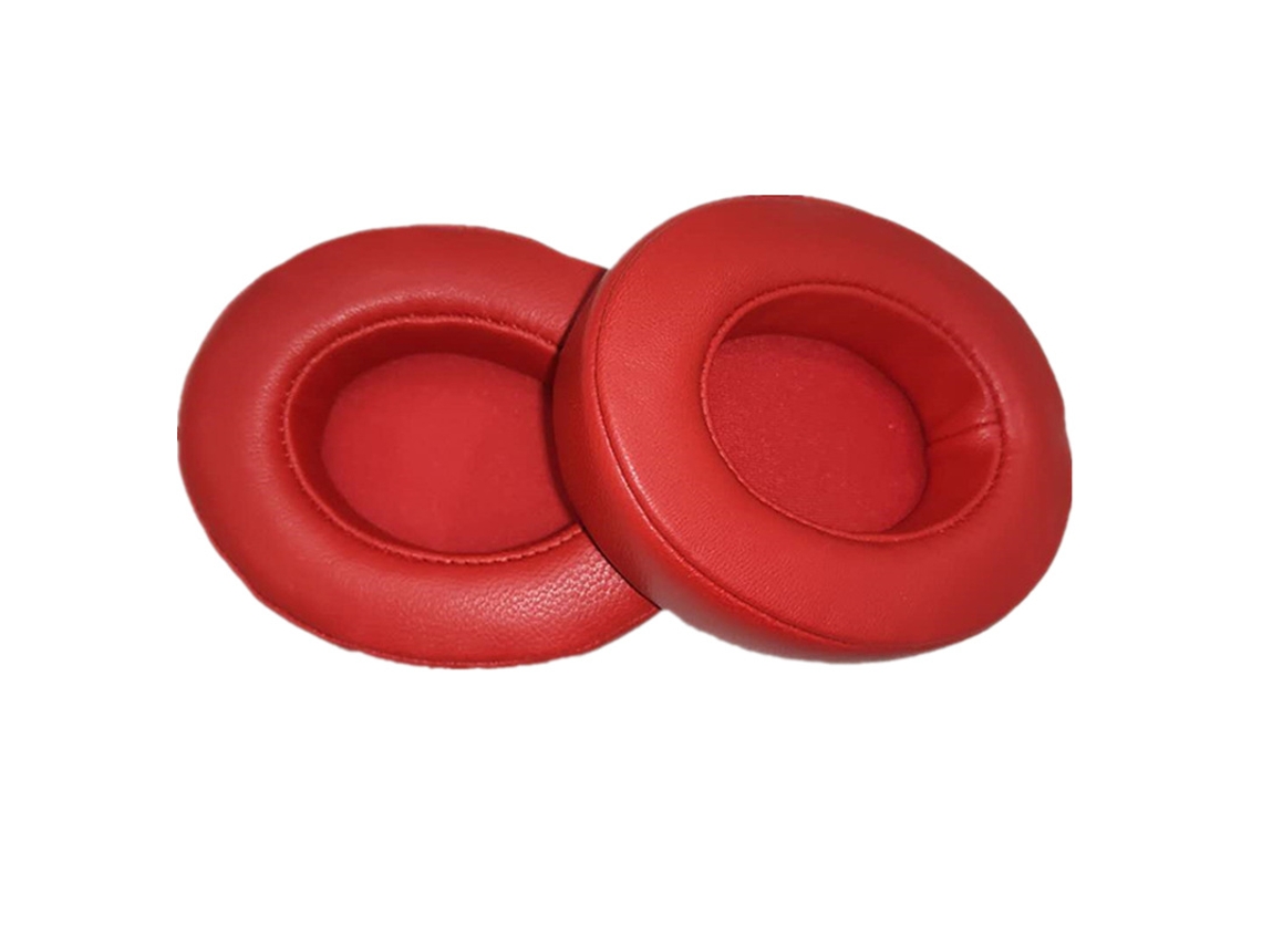 1 par de almohadillas de piel de oveja compatibles con Beats Studio 2.0 Rojo