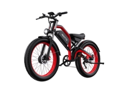 Bicicleta eléctrica Duotts N26 de 26 pulgadas, 1500 W, motor dual, batería Samsung de 48 V y 20 Ah