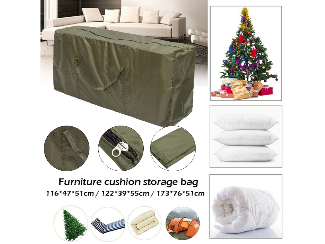 Bolsa de almacenamiento para árbol de Navidad artificial con asas y cremallera impermeable