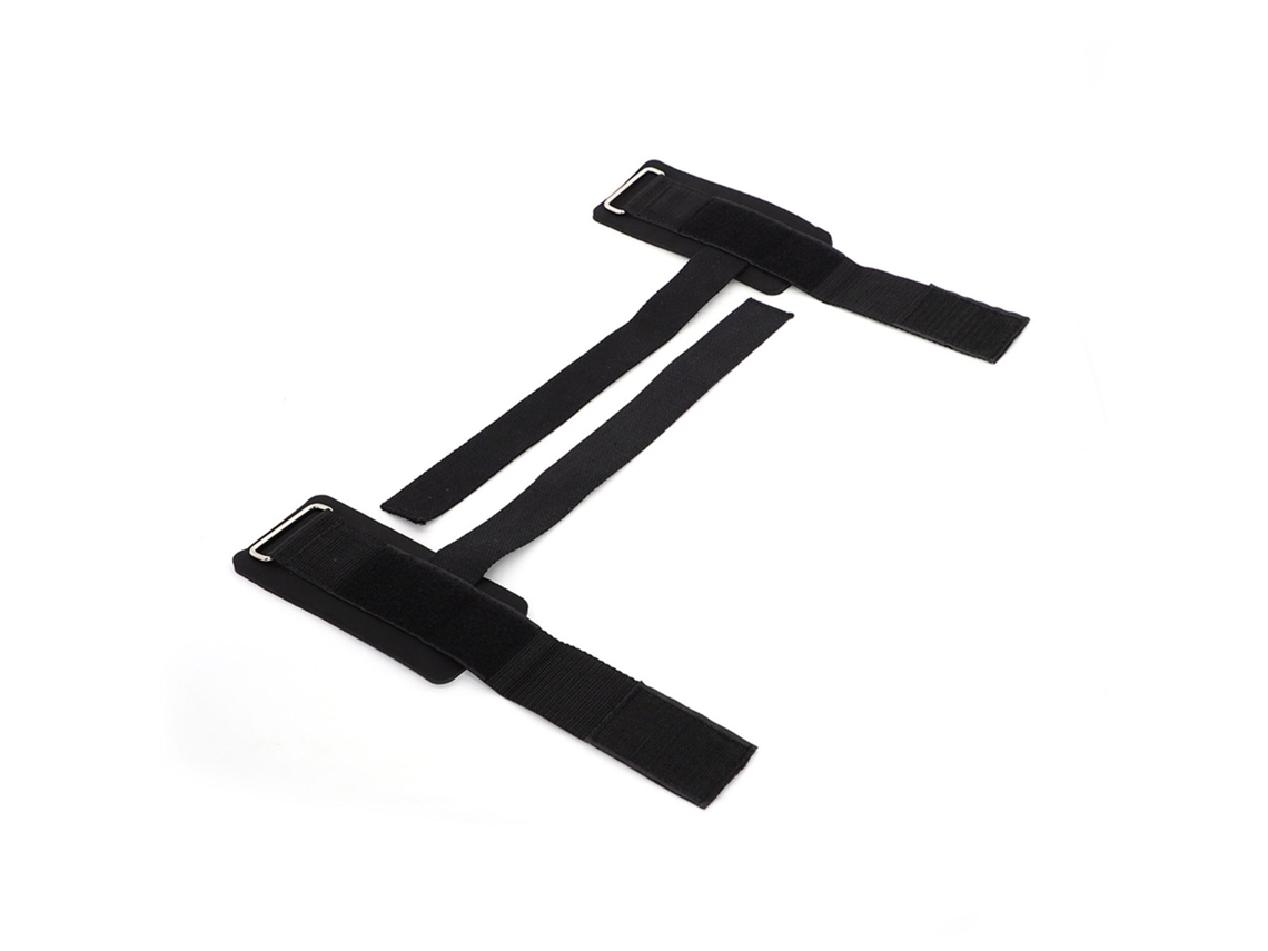 2026-2 Piezas Brazalete De Muñeca Fitness Para Dominadas Levantamiento De Pesas Sentadillas Mancuernas Negro