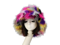 2026-gorro De Pescador Para Mujer Invierno Amplio Con Protección De Orejas Peluche Suave Calientito Acrílico 56-62cm Morado