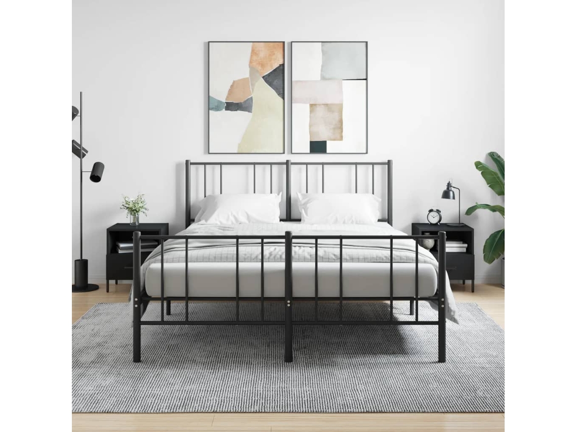 Mesitas de Noche 2 Pzs 40X35X47,5 Cm Deriv. de Madera Negro