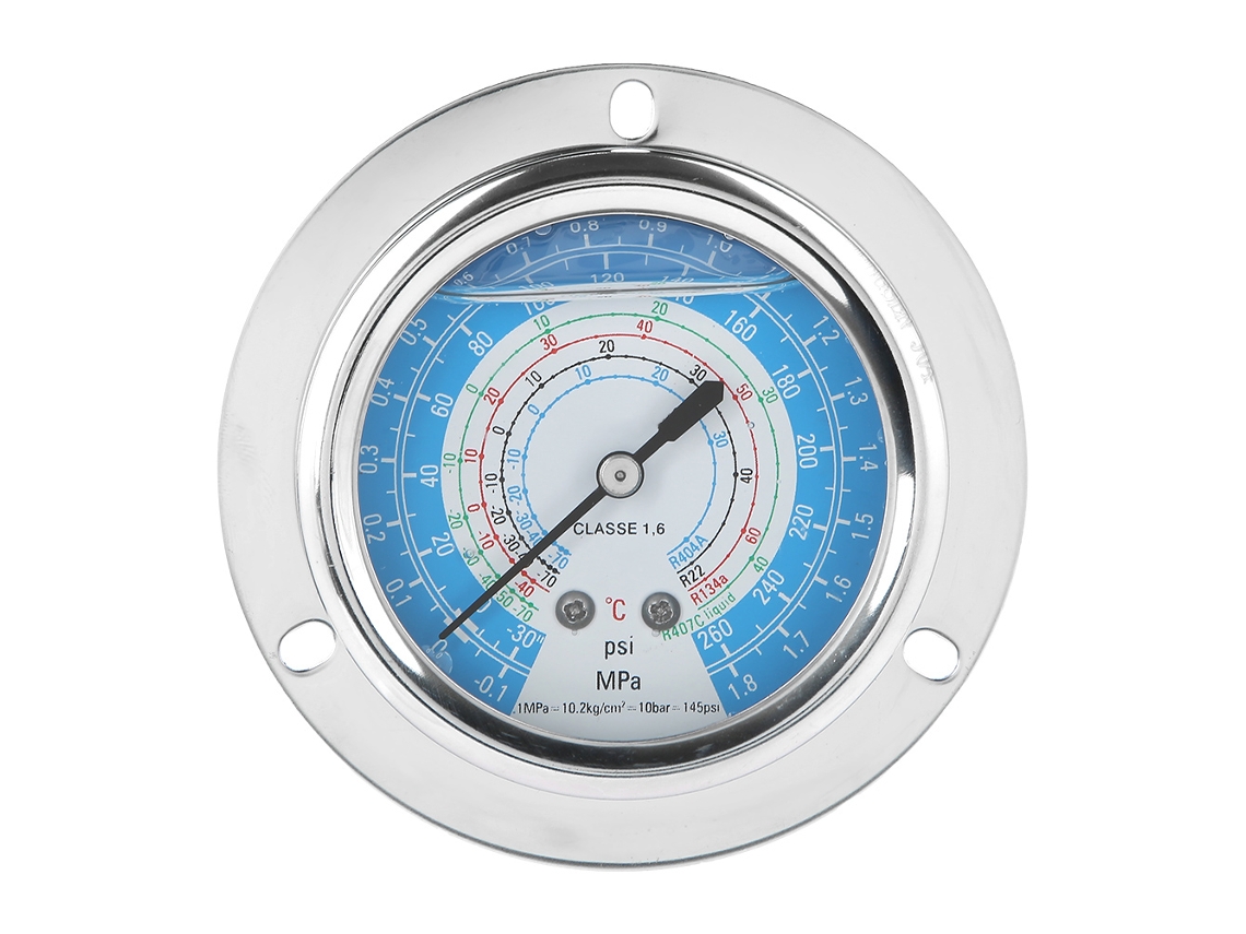 Manómetro De Presión Sísmico Axial Yn-60zt Para Hidráulica, Rosca G1/4, -0.1~1.8mpa