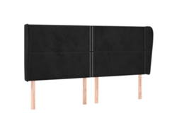 Maison Exclusive - Cabecero Con Orejas De Terciopelo Gris Claro 163x23x118/128 Cm