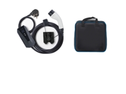 Cargador portátil para vehículos eléctricos, cable de 7,6 metros, control inteligente, pantalla LCD de 3,68 kW