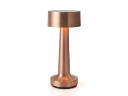 2026-lámpara De Mesa Recargable Con Sensor Táctil, Luz Nocturna Usb, 3 Modos De Luz, 1800mah, 3w, Coloridos Bronce