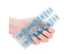 Semicured Gel Nail Stickers Uv/led Lamp Required 20pcs Gel Nail Polish Wraps Pjn GOKOCO