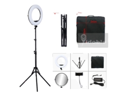Kit de anillo de luz LED, bicolor, 3200 K, 5500 K, 96 W de potencia, OEM, color negro