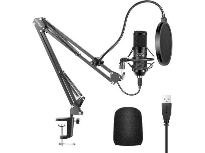 Kit Micrófono condensador NEEWER 40096609 (Negro)