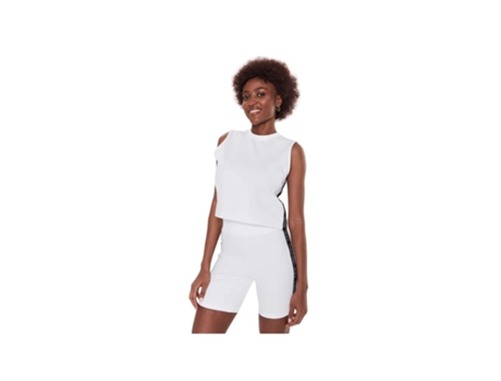 Camiseta sin Mangas CALVIN KLEIN Algodón para Mujer (S - Blanco)
