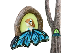 Adorno De Mariposa Para Jardín De Hadas – Especificaciones: 14 Cm X 14 Cm, Herrajes De Montaje Para Gancho Integrado,
