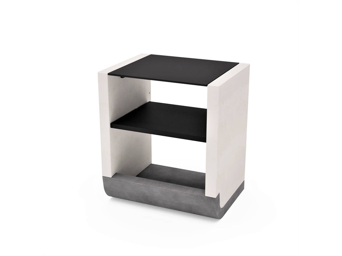 Armario TUOZI Sud (Blanco, Negro - 81x60x90cm)