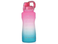 Botella De Agua Con Marcador De Tiempo De 2000 Ml, Botella Deportiva Motivacional Para Gimnasio Con Pajita Rosewell