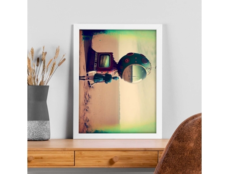 NACNIC Poster Solo En Estilo Surrealismo Cinematográfico Ilustraciones Y Grabados De Historieta Abstracta Y Artística A4 Marcos Negros