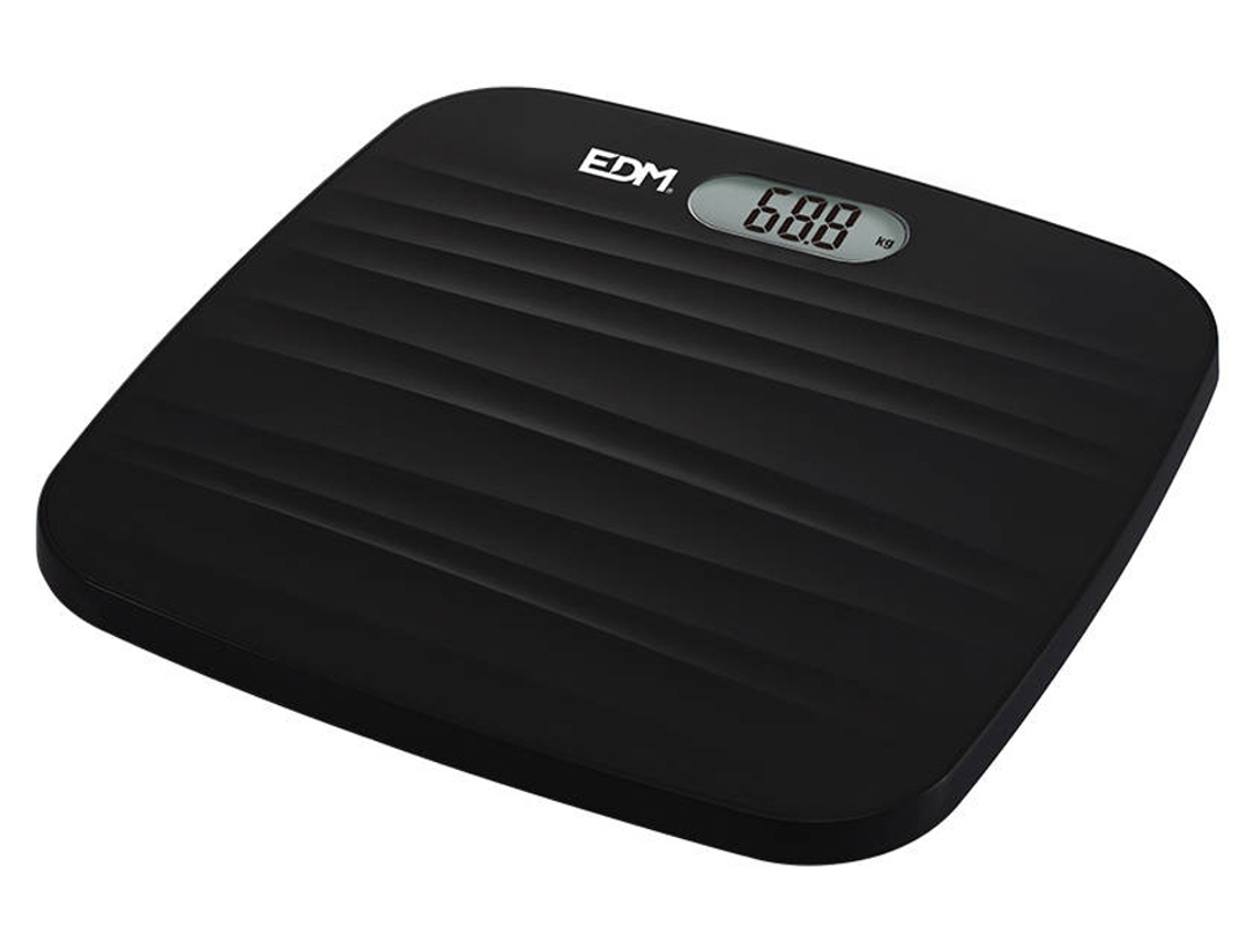 Báscula de Baño  EDM Negro Base en Bruto Baño Digital Max. 180Kg