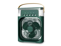 Ventilador de aire acondicionado con luz pulverizadora multifuncional Digitallab (verde)