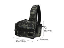 Mochila Organizadora Multifuncional E Impermeable Para Pesca, Con Bolsillos Externos Y Correas Ajustables.