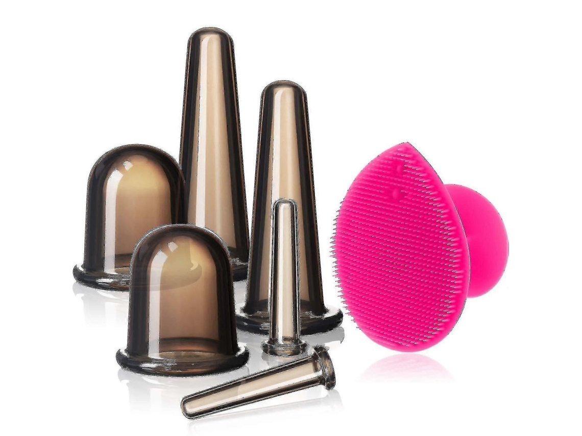 Kit de ventosa facial para masaje de rostro y ojos.