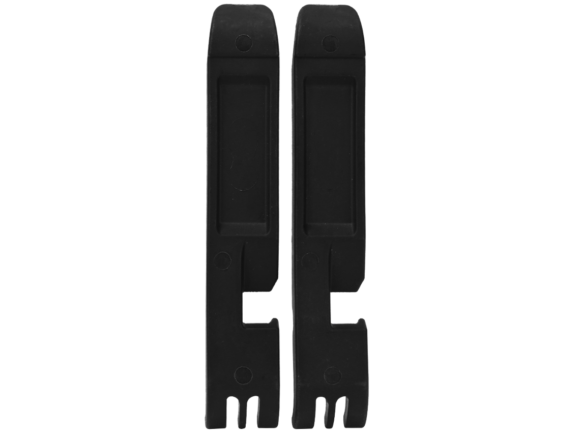 1 Par De Herramientas Para Reparación De Neumáticos De Bicicleta, Color Negro.