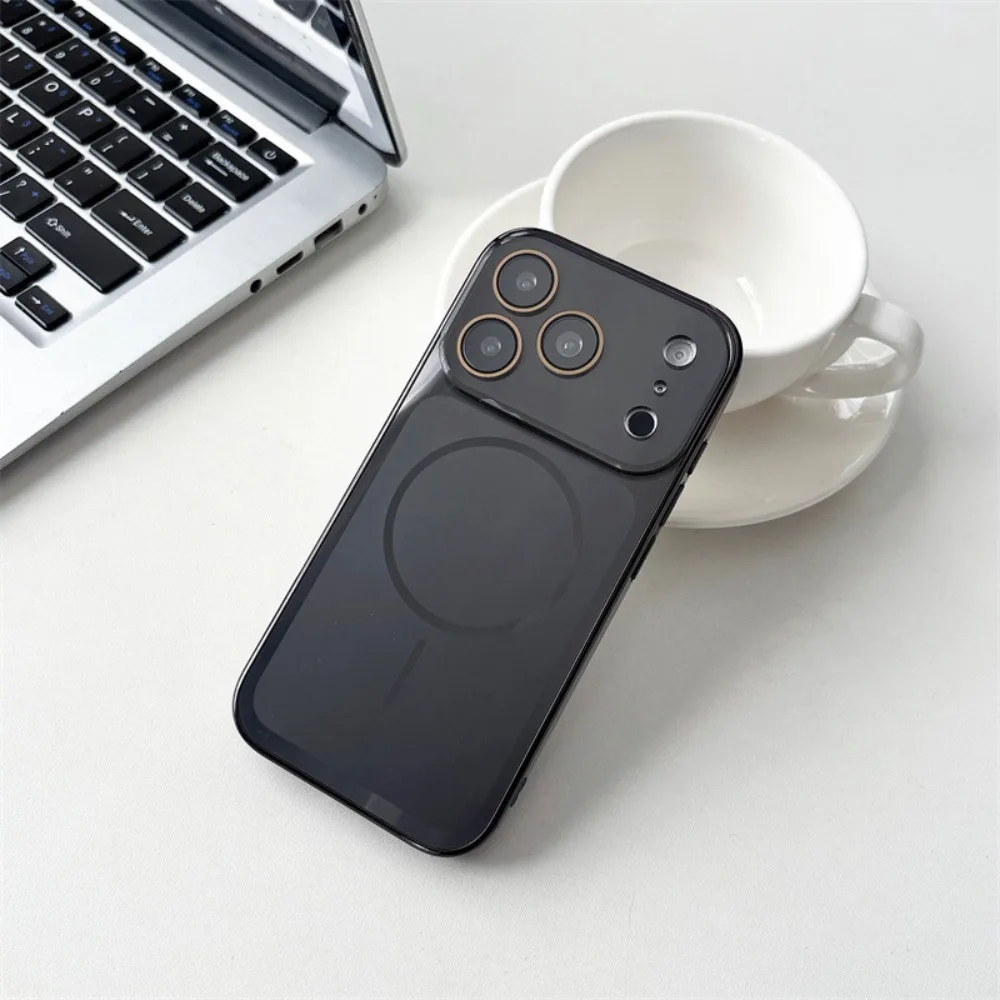 (iphone 17 Pro Max, Negro) Funda Protectora Magnética Magsafe Para Iphone, Compatible Con Carga Inalámbrica.