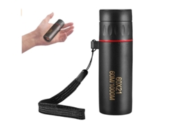 Telescopio monocular para adultos de alta potencia, mini monoculares portátiles con zoom HD para observación de aves Bestvite (negro)