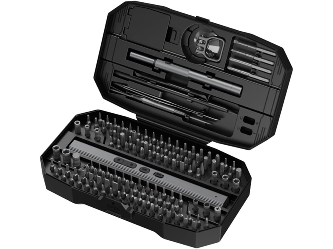 Juego De Destornilladores 156 En 1 Con 5 Niveles Y 140 Puntas Magnéticas Para Pc.