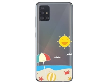Carcasa Samsung Galaxy A51 TUMUNDOSMARTPHONE Dibujos Transparente Multicolor