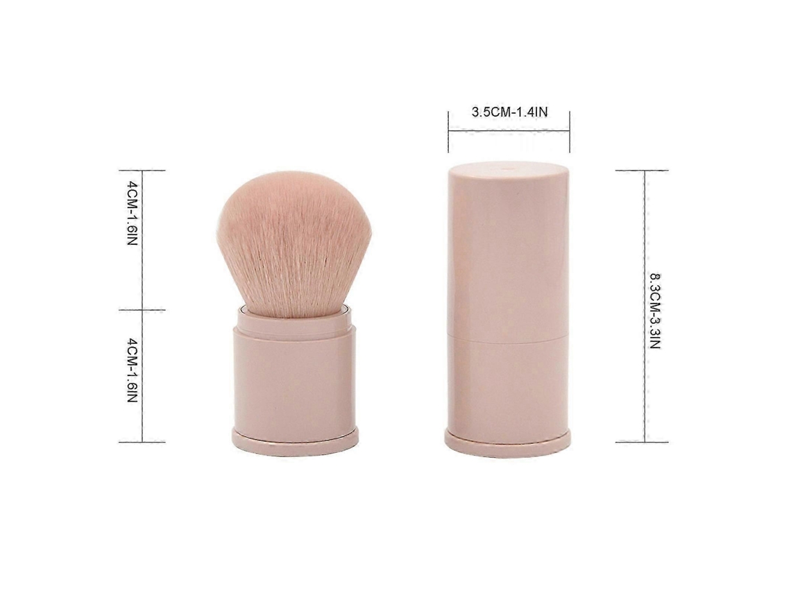 Brocha de maquillaje retráctil portátil, brocha para rubor, brocha para polvos sueltos, Pu7616 Everley891