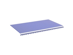 Maison Exclusive - Tela De Repuesto Para Toldo Azul Y Blanco 6x3,5 M
