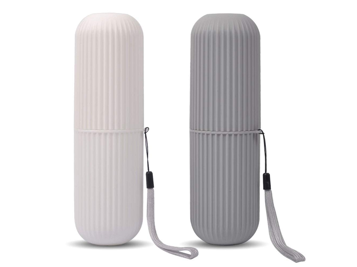 VYLARA Estojo Portátil Para Escova De Dentes Traveling Assistant, Materiais De Alta Qualidade Para Higiene Bucal Segura E Conveniente, Design Leve Para Fácil