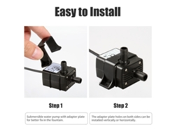 Bomba de agua USB sin escobillas ultra silenciosa de 120 l/h y 3,28 pies