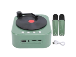 Altavoz tocadiscos Bluetooth con 3 modos de sonido estéreo de alta fidelidad, altavoz tocadiscos inalámbrico portátil retro F Chennnls