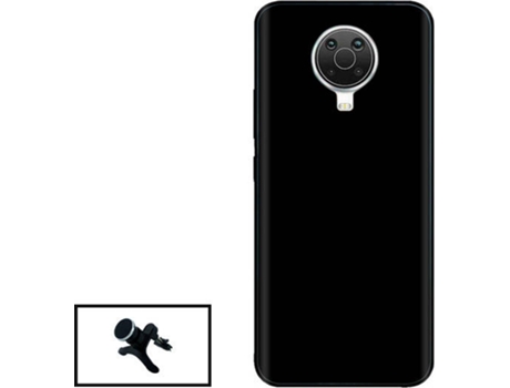 Kit Carcasa + Soporte Nokia G20 GIFT4ME Negro