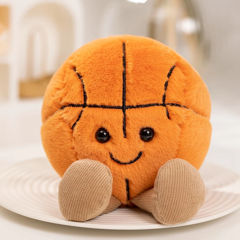 (baloncesto 10 Cm) Peluche Suave Y Adorable, Almohada Con Forma De Pelota.