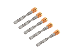 Juego De Punta De Destornillador Cruz Ph2 Para Tornillos De Yeso Con Mango 1/4 Pulgada (amarillo)