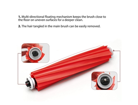 Escova lateral principal limpa pano para aspirador de pó roborock s7 t7s plus