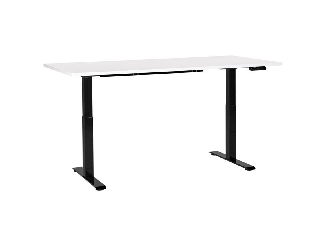 Escritorio para usar de pie o sentado BELIANI Destines de Tablero de fibra Blanco 180x80x128